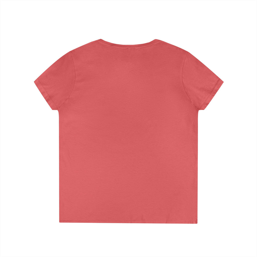 Happy Hodl'r Satsified Ladies V-Neck Tee - Funny Retro Text | Crypto Gift 120