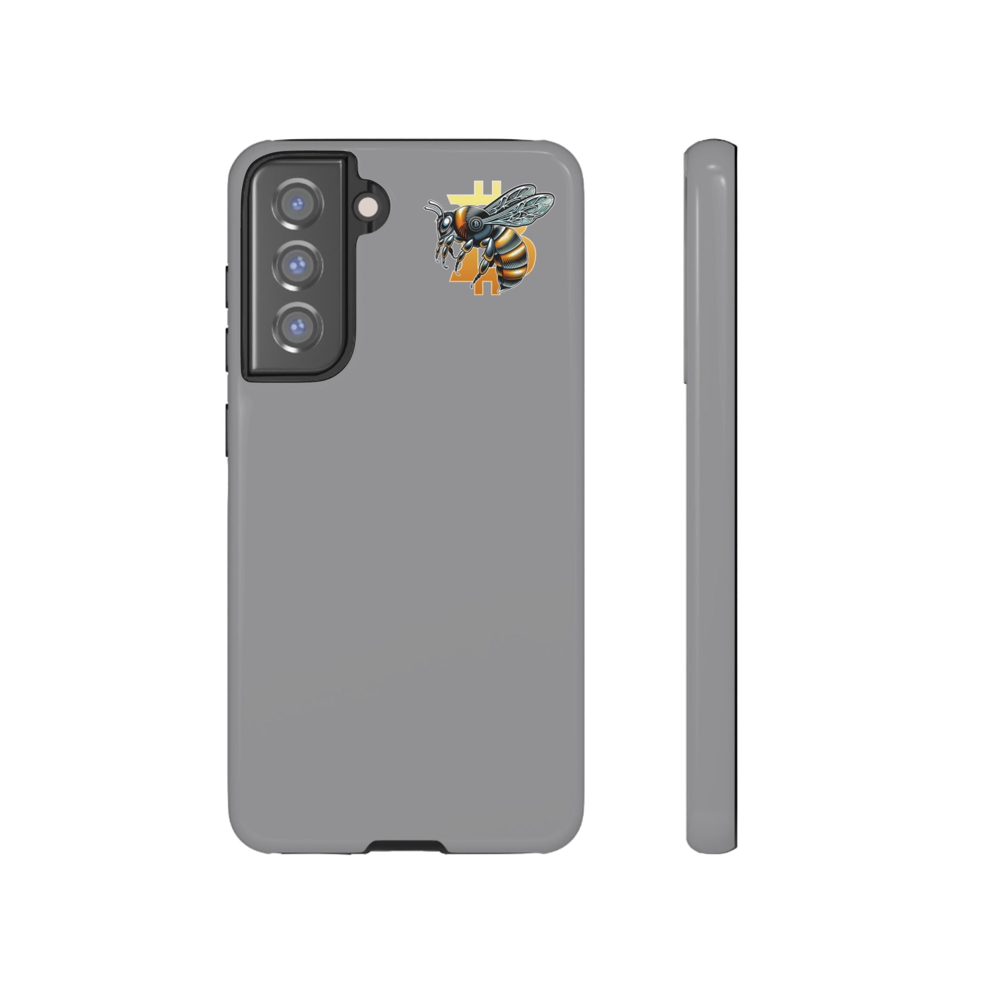 "CypherHornet-Bitcoin" Tough Phone Case — Protective Hard Shell Case with Honeycomb Accent | Crypto Gift