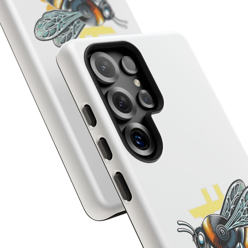 Bitcoin*Wasp Phone Case — Crypto Honeycomb Protective Tough Case | Crypto Gift