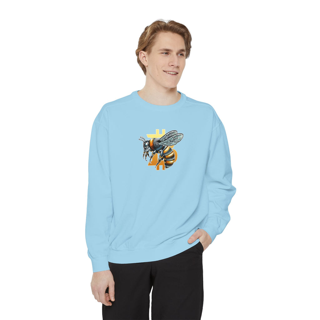 Bitcoin/CypherHornet - Bold Logo Graphic Sweatshirt — Super High Quality Comfort Color Crewneck | Crypto Gift 46