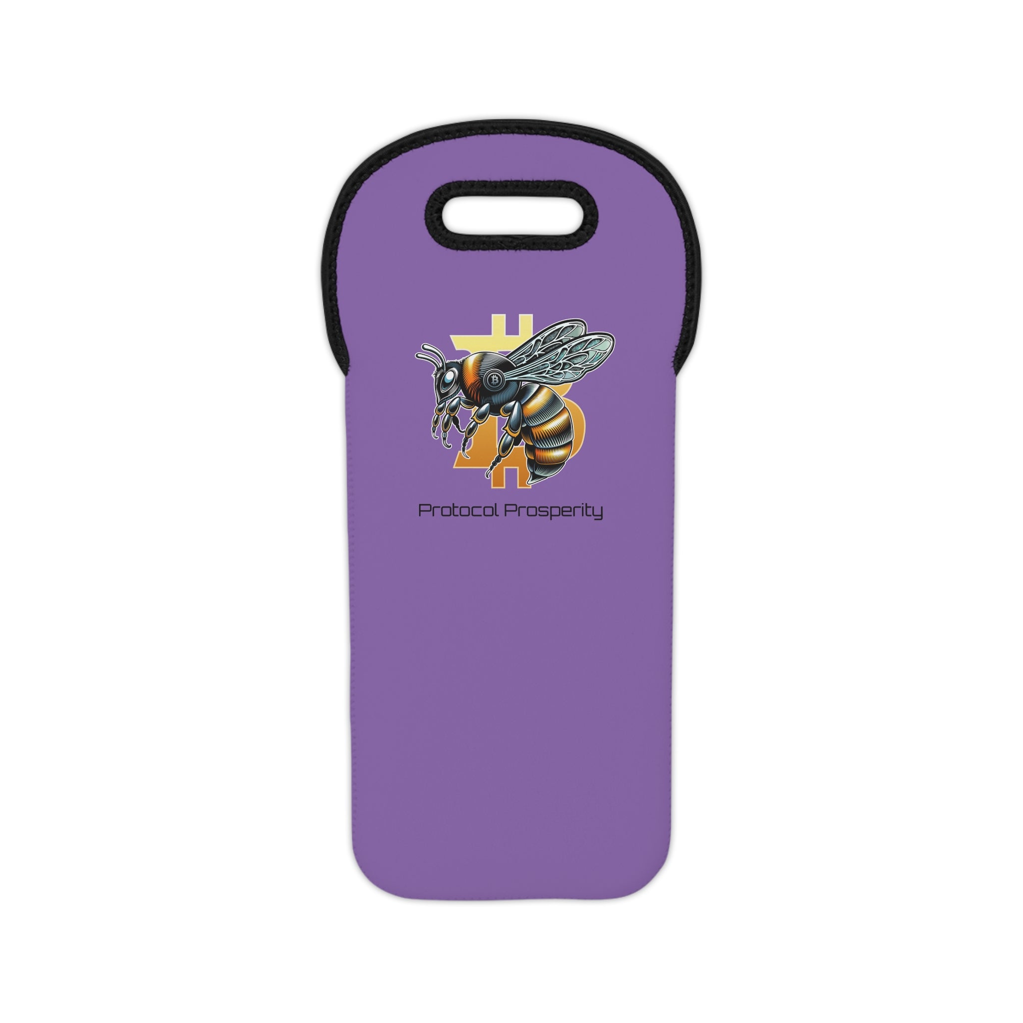 CypherHornet/Bitcoin Protocol Prosperity -  Neoprene Wine Tote | Crypto Gift