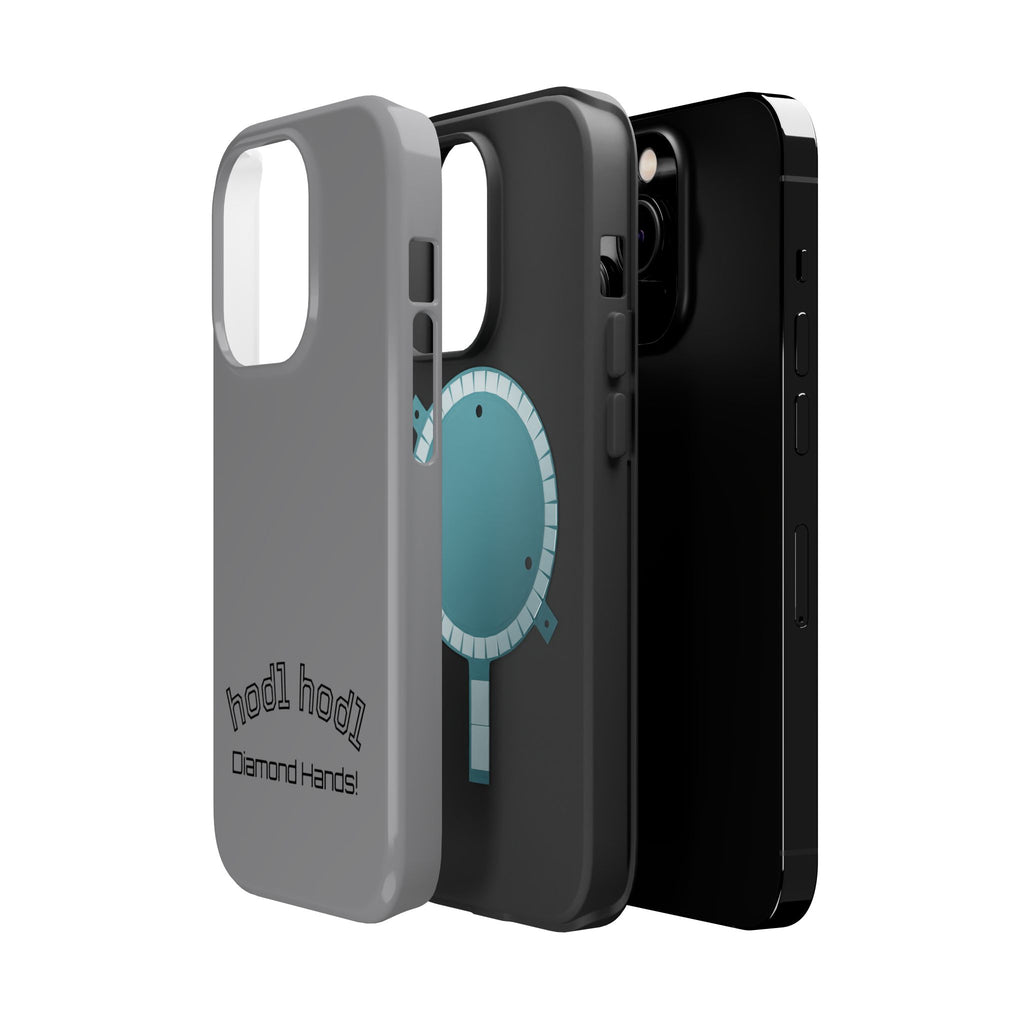"hodl hodl Diamond Hands" Bitcoin Magnetic Impact-Resistant Phone Case