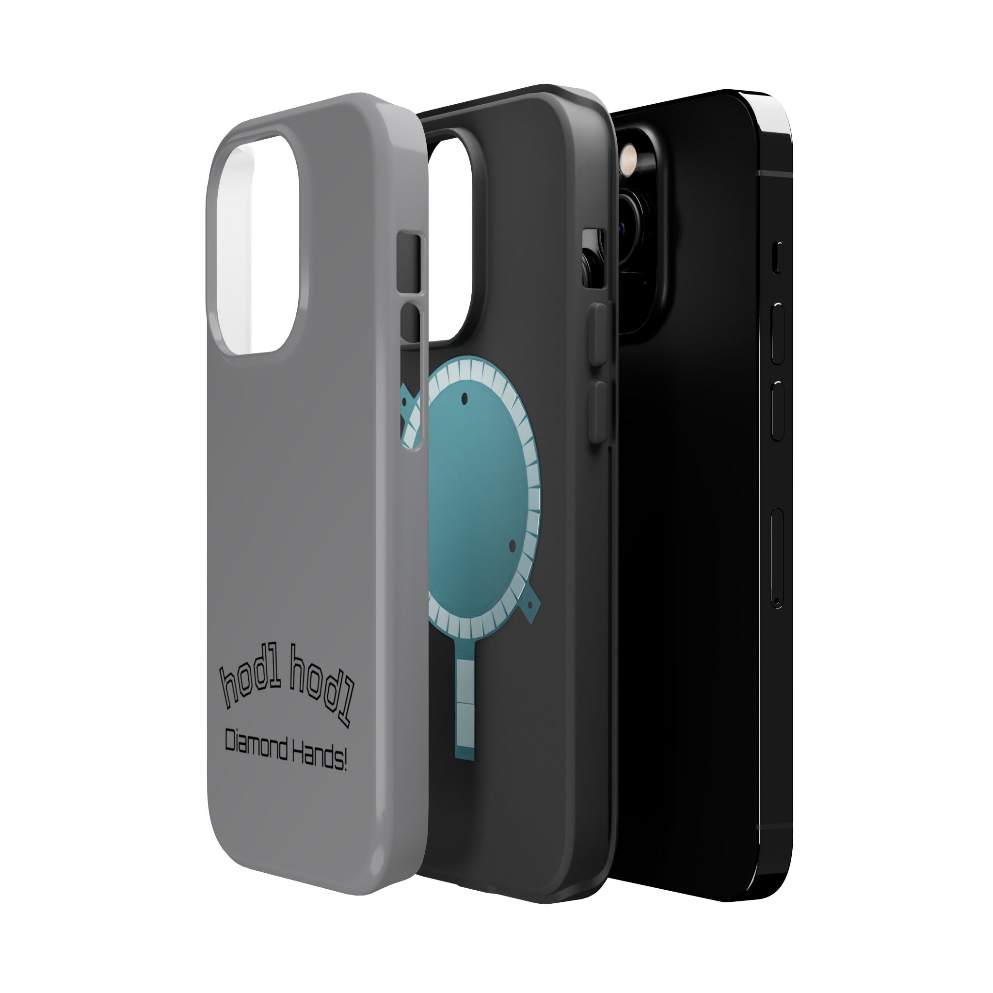 "hodl hodl Diamond Hands" Bitcoin Magnetic Impact-Resistant Phone Case