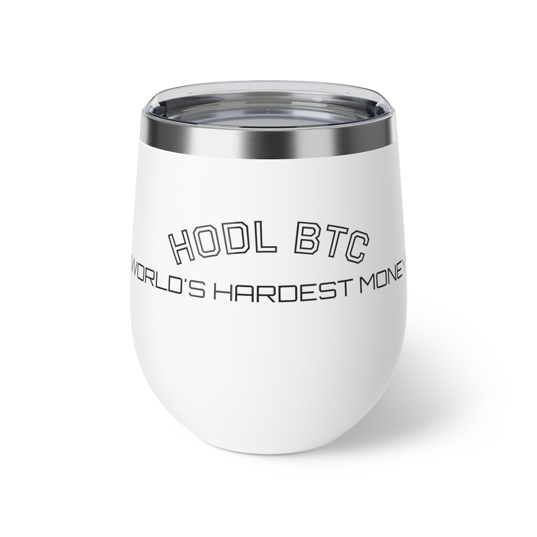 "HODL BTC * WORLDS HARDEST MONEY" | BITCOIN 12oz Vacuum Insulated Copper Cup | Crypto gift 226