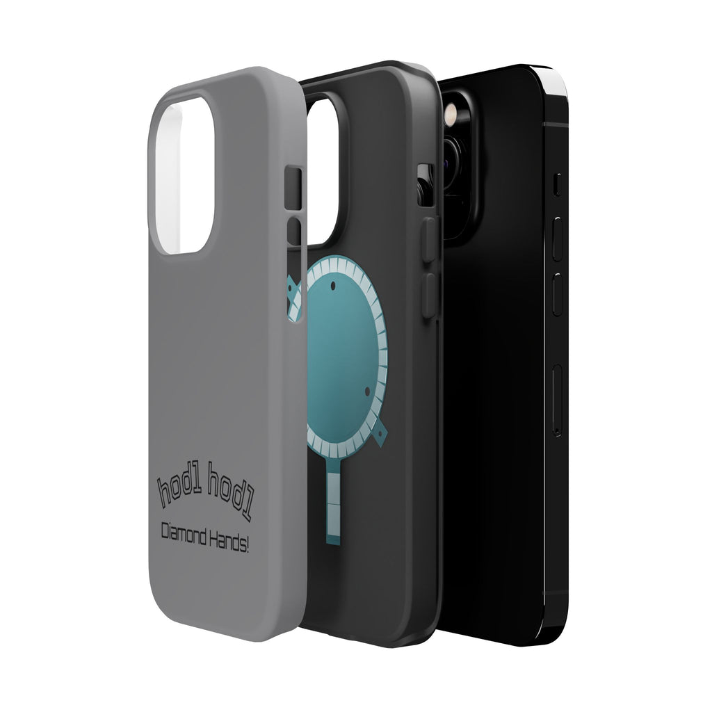 "hodl hodl Diamond Hands" Bitcoin Magnetic Impact-Resistant Phone Case