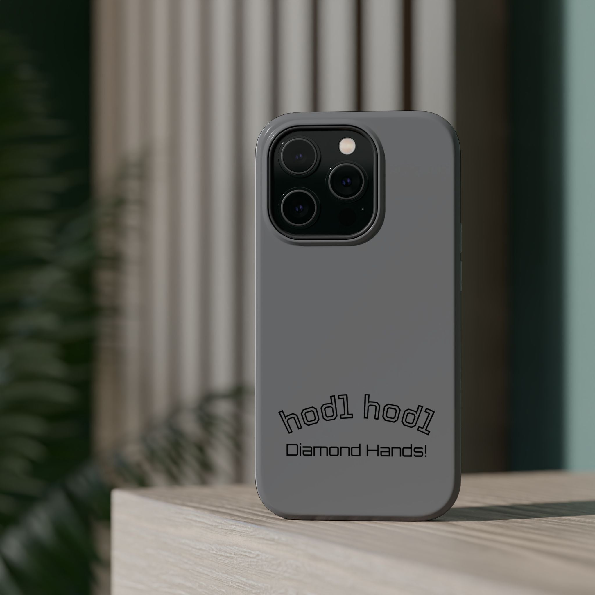 "hodl hodl Diamond Hands" Bitcoin Magnetic Impact-Resistant Phone Case