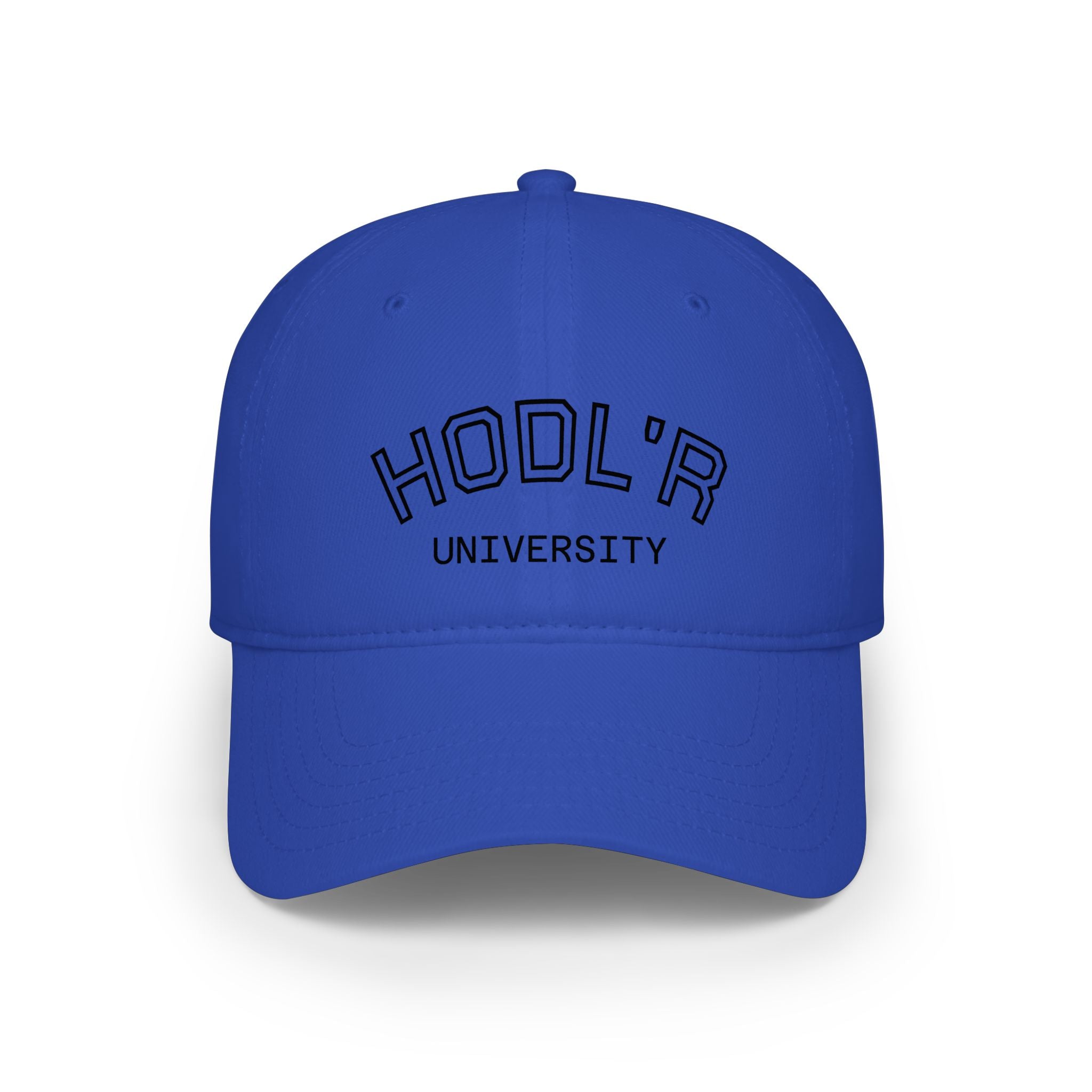 HODL'R University Baseball Cap — Crypto Investor Low Profile Hat