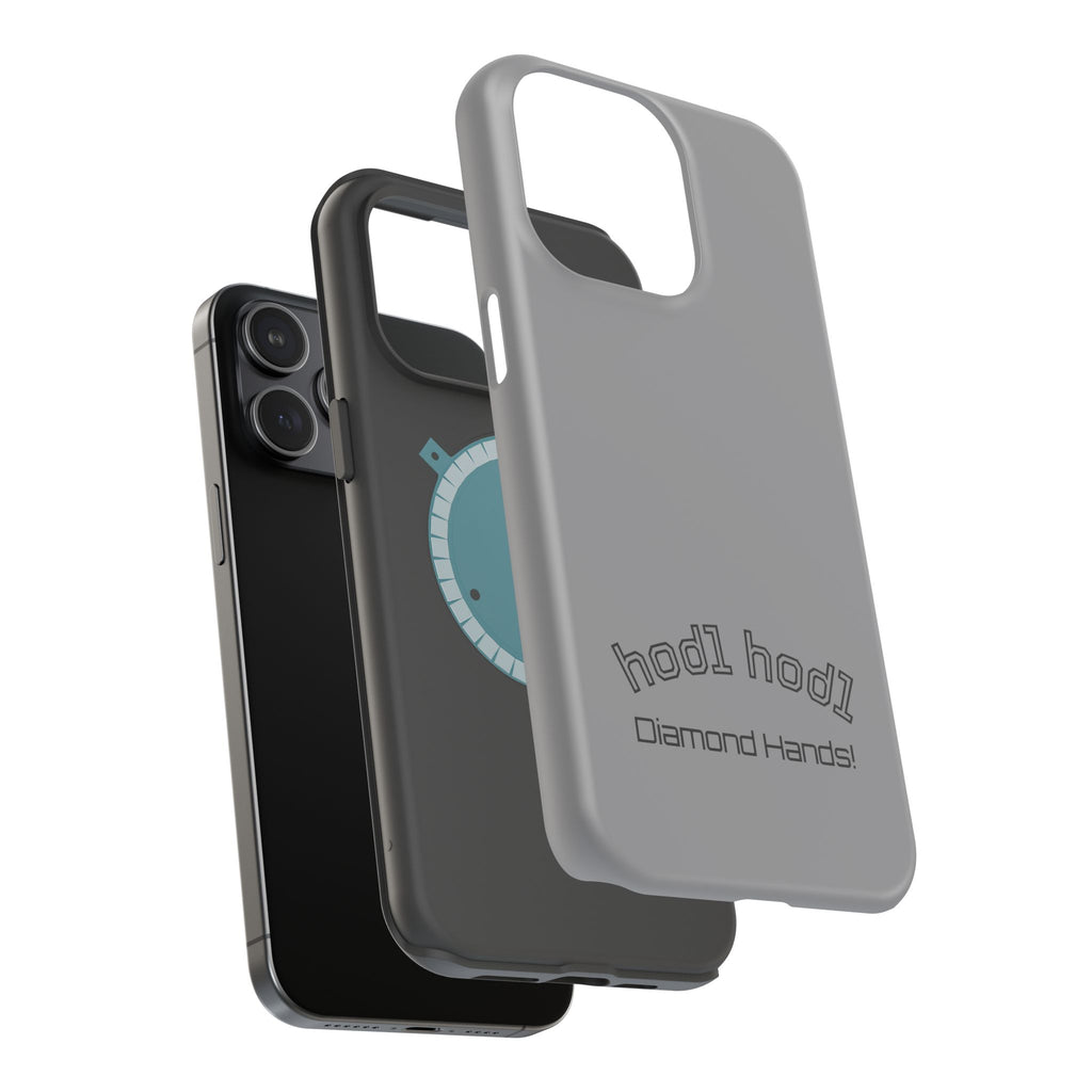 "hodl hodl Diamond Hands" Bitcoin Magnetic Impact-Resistant Phone Case