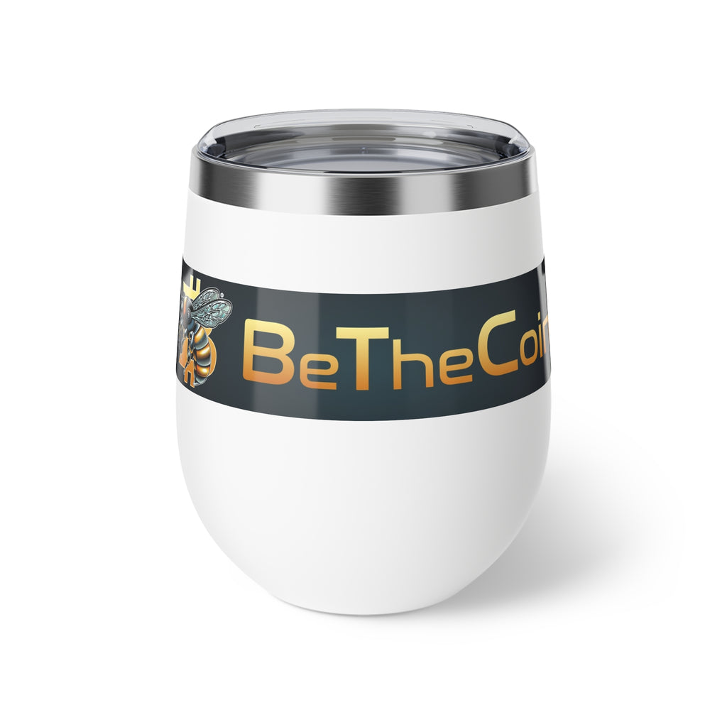 "CypherHornet-BeTheCoin"  Bitcoin 12oz Insulated Copper Tumbler | Crypto Gift