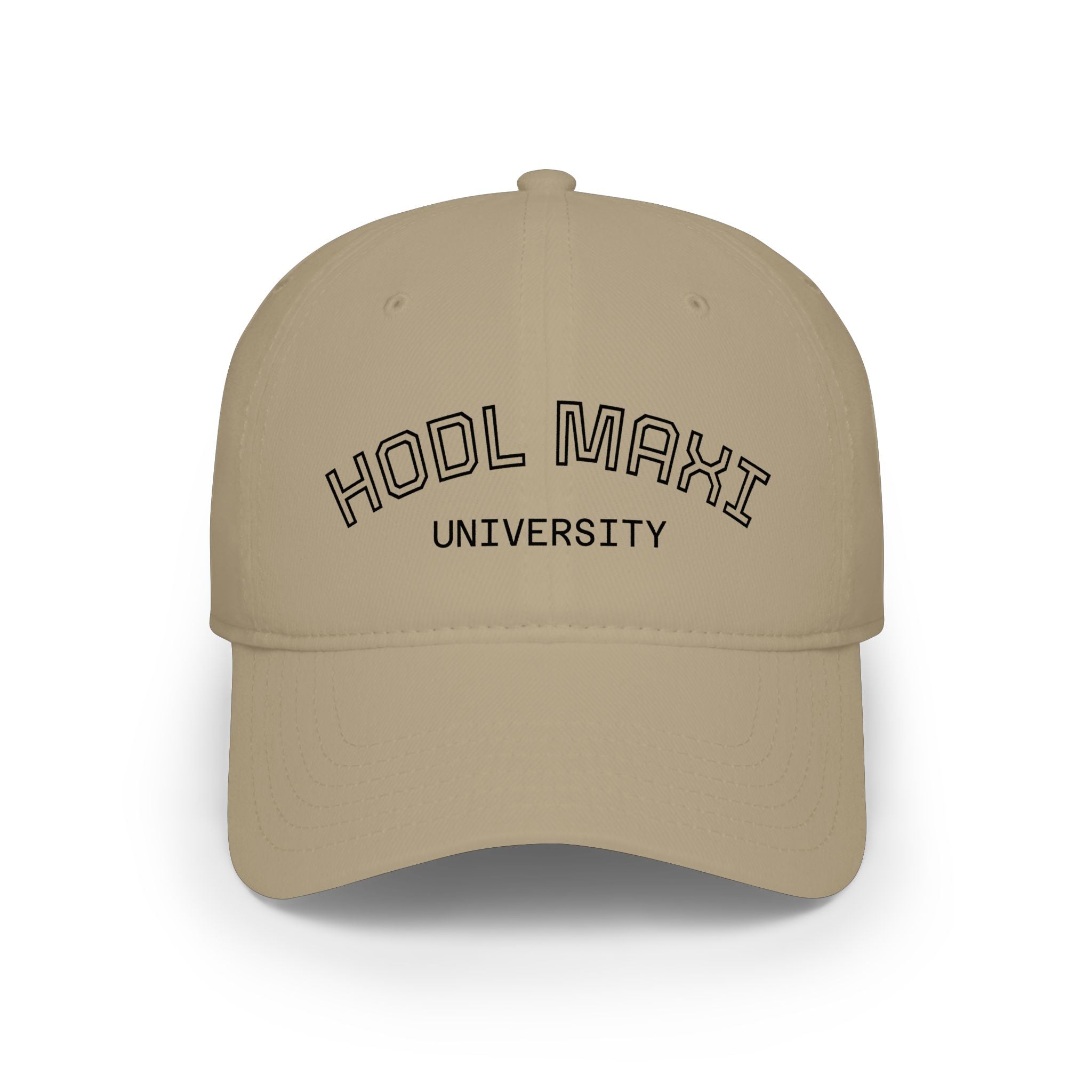 HODL MAXI University Cap — Low Profile Baseball Hat