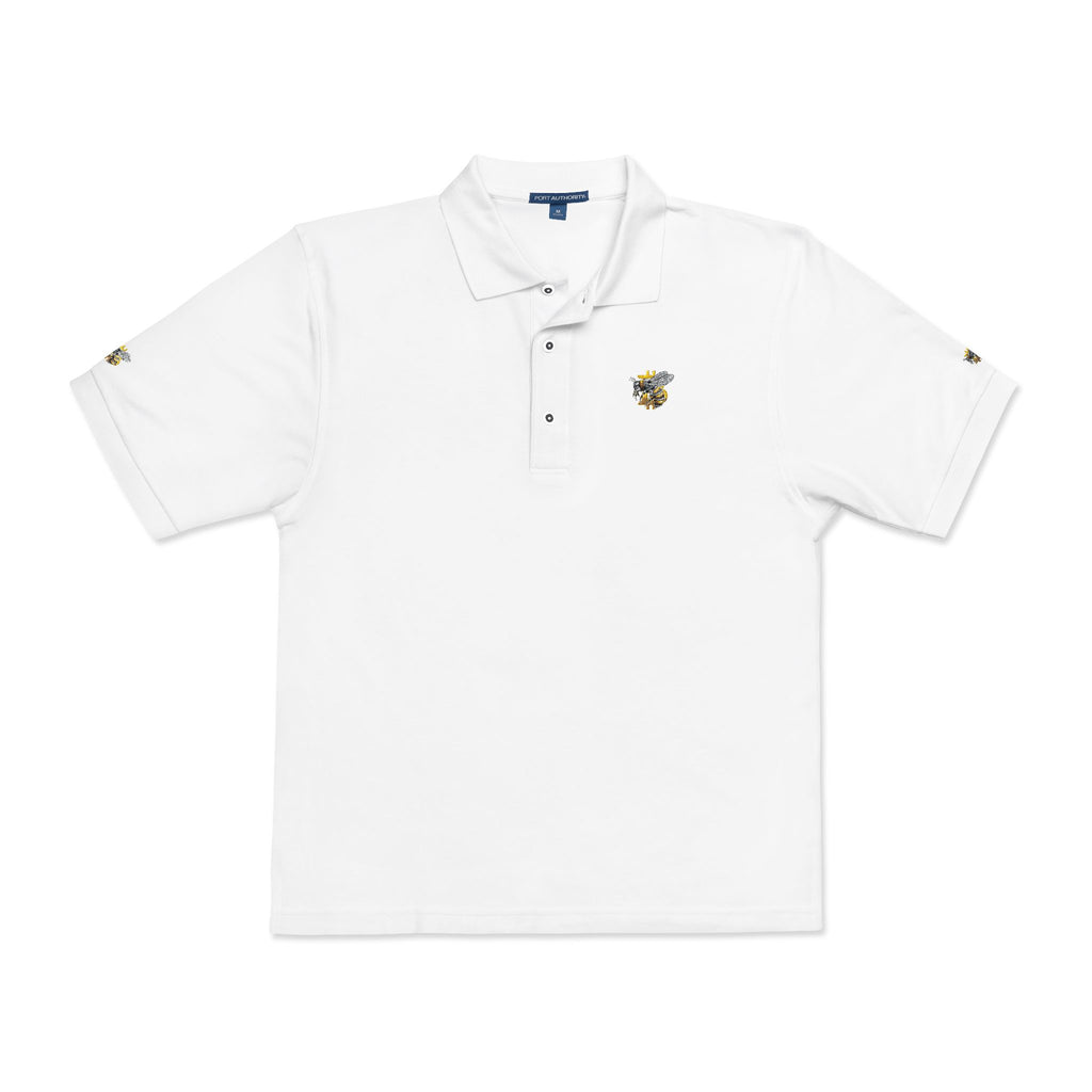 Bitcoin/CypherHornet | Custom Embroidered, Discrete Scale,  Port Authority Coastal Turtle Polo | Clubhouse Wear | Crypto Gift 171