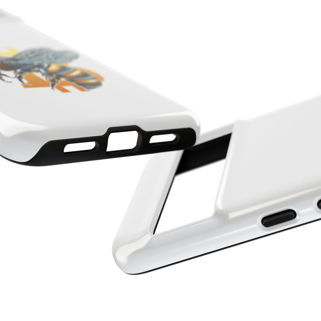 Bitcoin*Wasp Phone Case — Crypto Honeycomb Protective Tough Case | Crypto Gift
