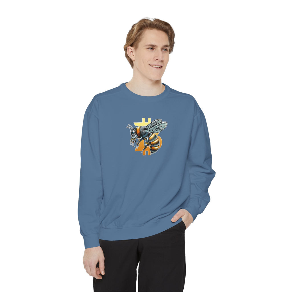 Bitcoin/CypherHornet - Bold Logo Graphic Sweatshirt — Super High Quality Comfort Color Crewneck | Crypto Gift 46