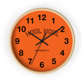 HODL HODL University Wall Clock — Bold Orange Crypto Decor