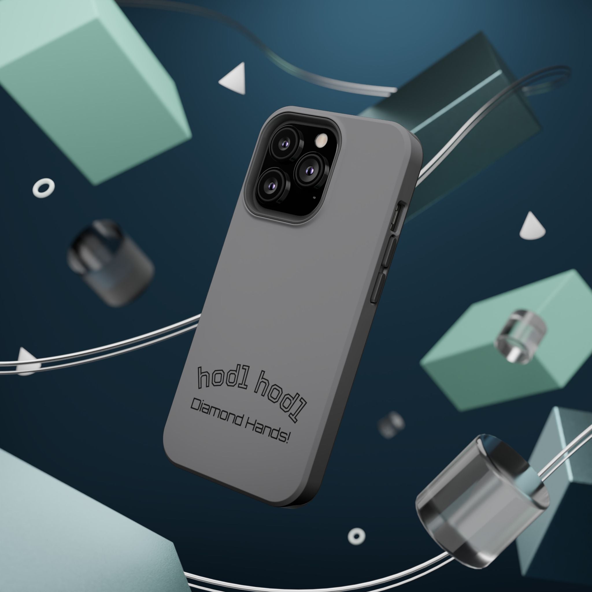 "hodl hodl Diamond Hands" Bitcoin Magnetic Impact-Resistant Phone Case