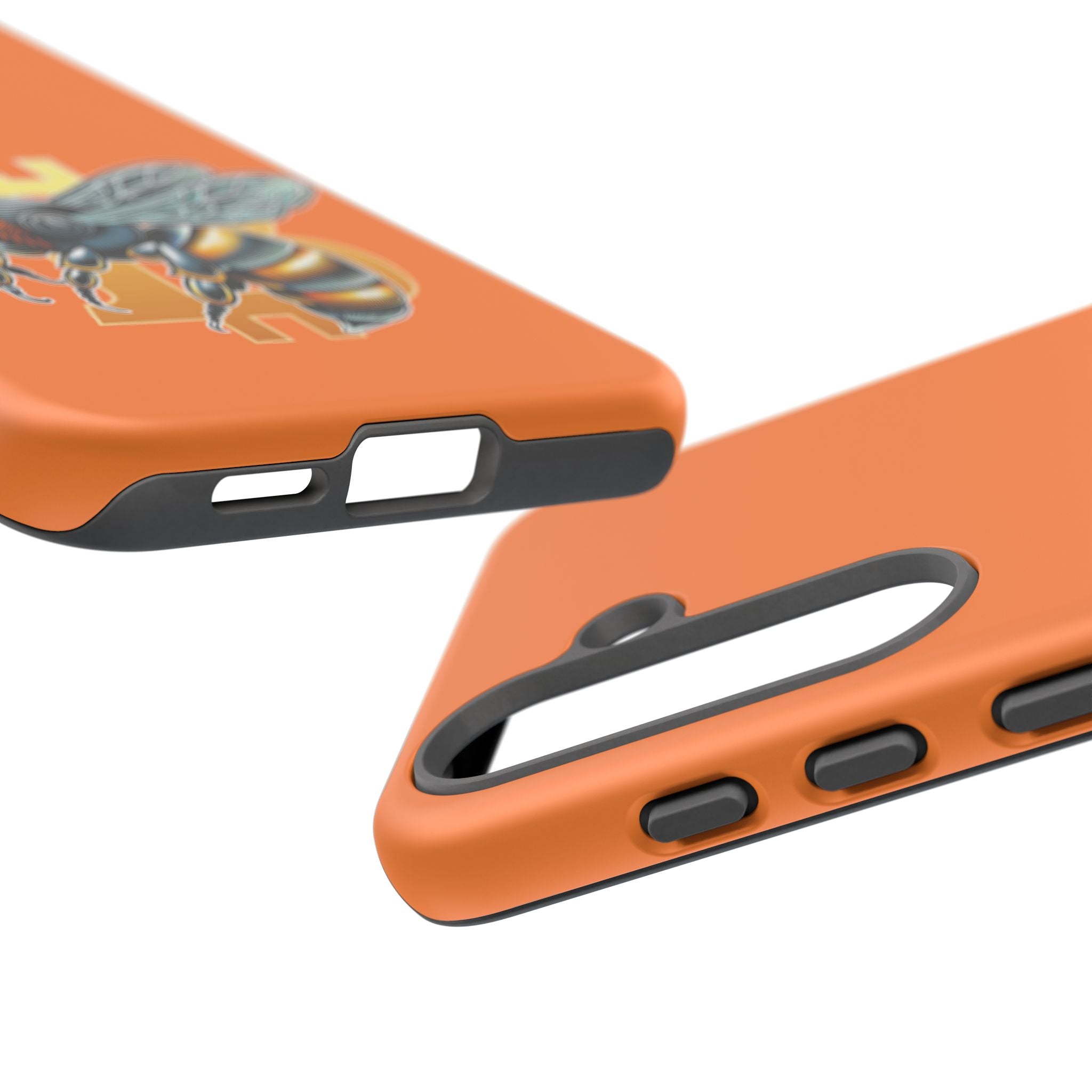 "CypherHornet-Bitcoin" Designer Phone Case - Bright Orange Protective Smartphone Cover | Crypto Gift