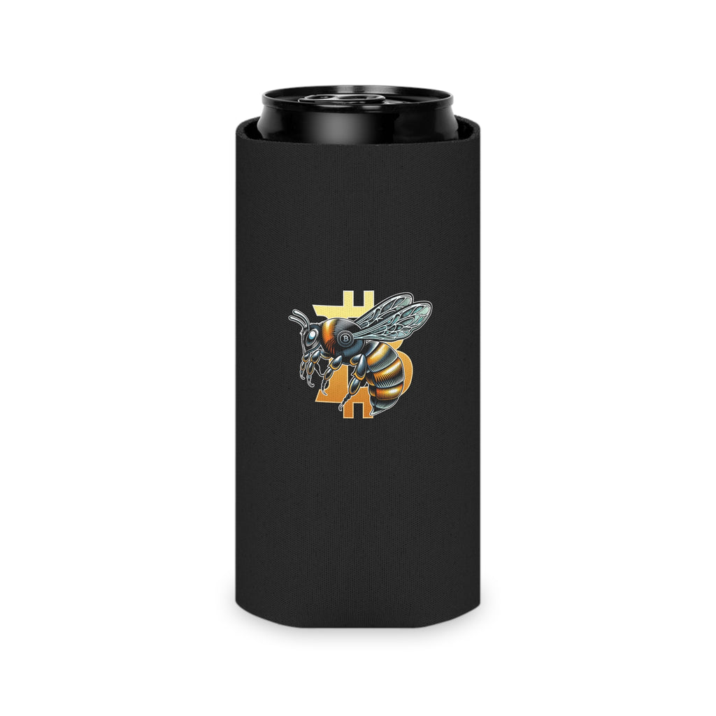 Bitcoin/Cypherhornet - Custom Logo Can Cooler | Black Insulated Foam Stubby Cooler | Crypto Gift 127