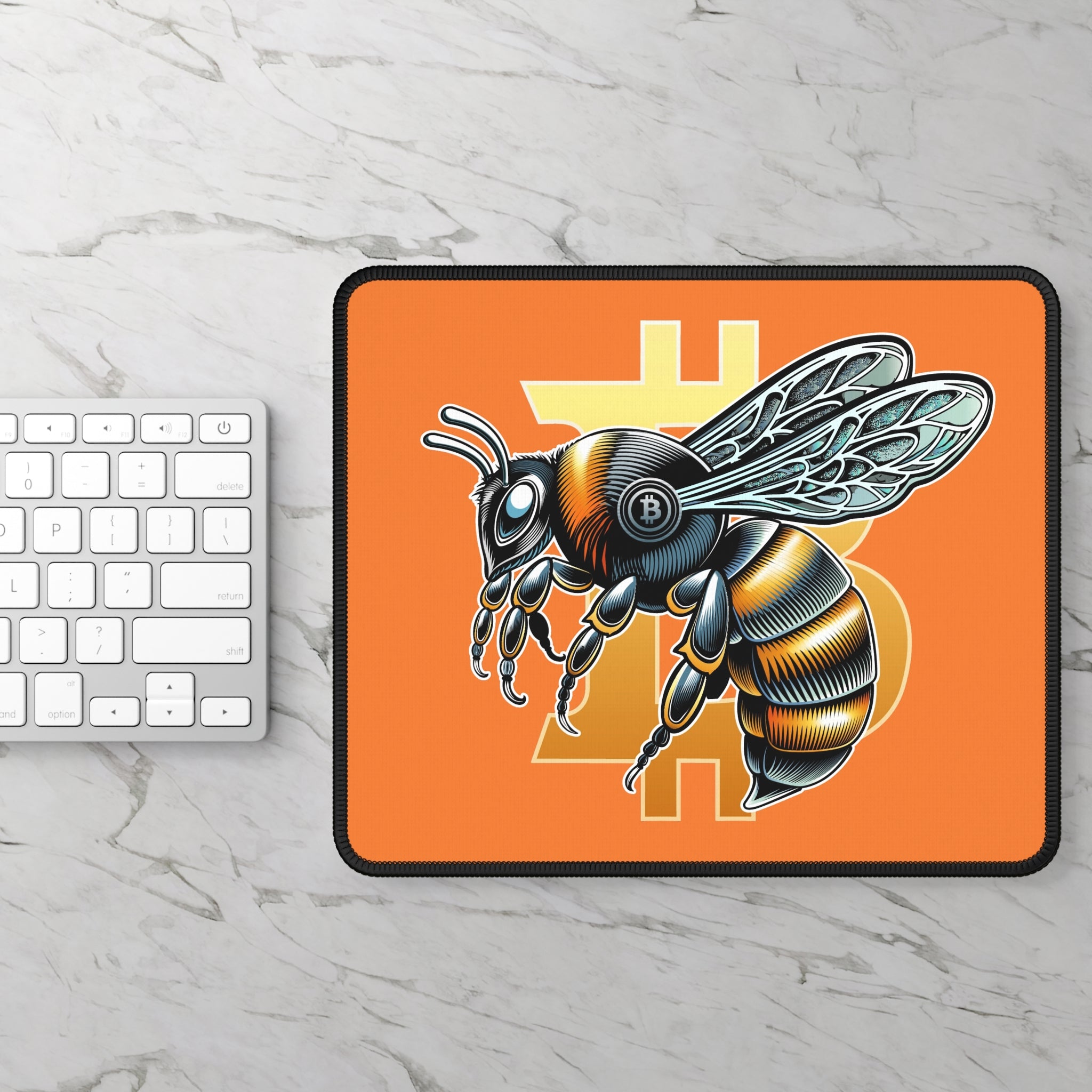 Bitcoin*Wasp Gaming Mouse Pad —Desk Mat for Gamers & Traders | Crypto Gift