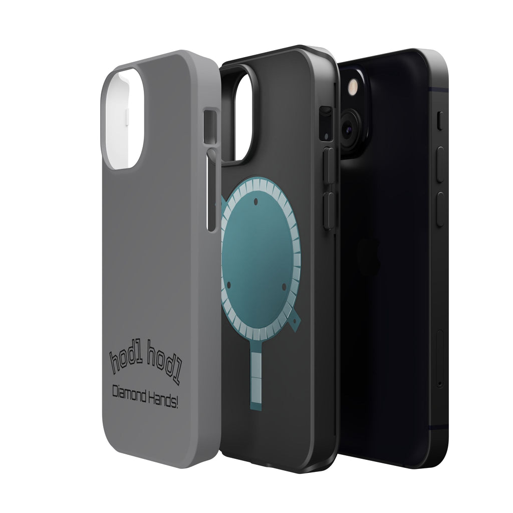 "hodl hodl Diamond Hands" Bitcoin Magnetic Impact-Resistant Phone Case