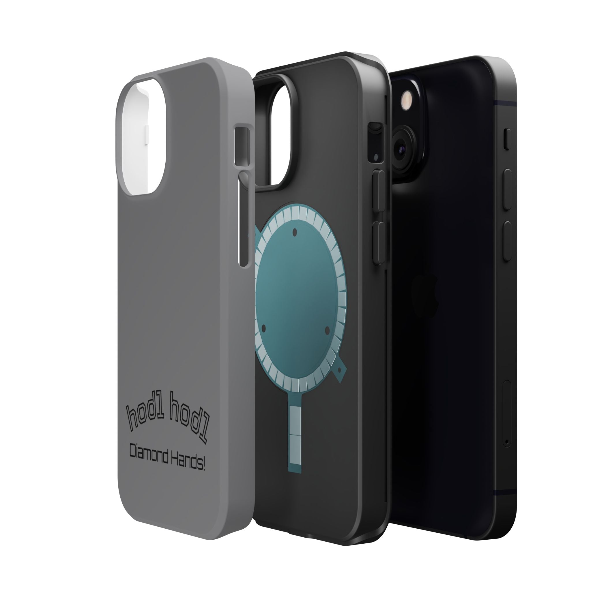 "hodl hodl Diamond Hands" Bitcoin Magnetic Impact-Resistant Phone Case