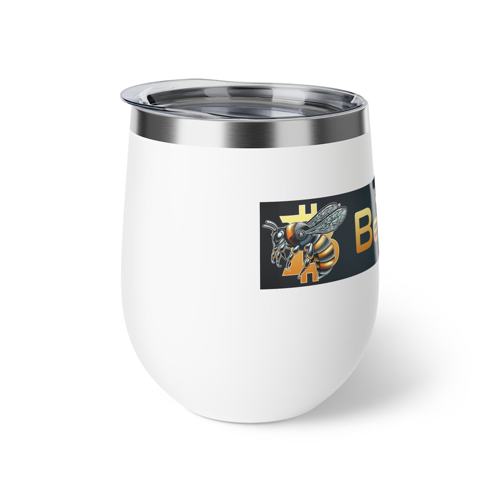 "CypherHornet-BeTheCoin"  Bitcoin 12oz Insulated Copper Tumbler | Crypto Gift