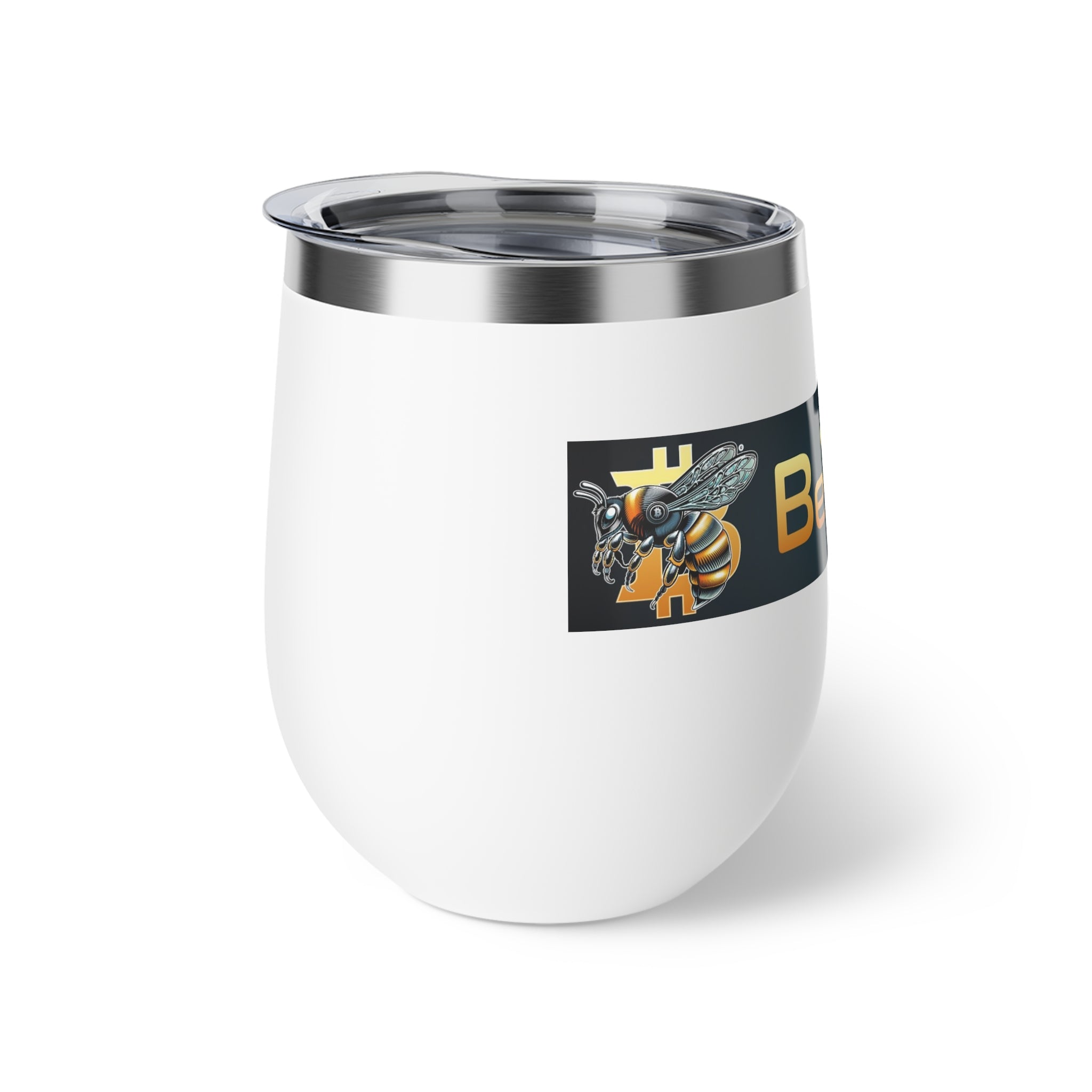 "CypherHornet-BeTheCoin"  Bitcoin 12oz Insulated Copper Tumbler | Crypto Gift