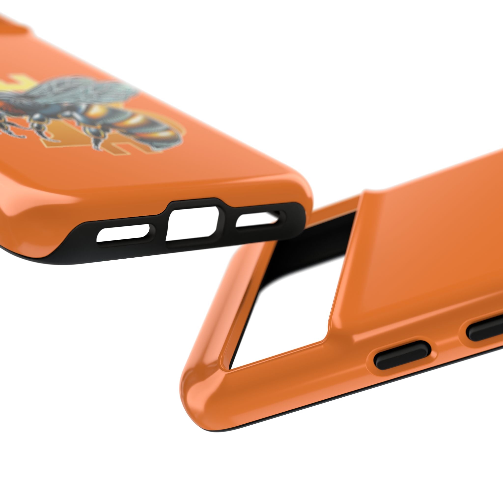 "CypherHornet-Bitcoin" Designer Phone Case - Bright Orange Protective Smartphone Cover | Crypto Gift