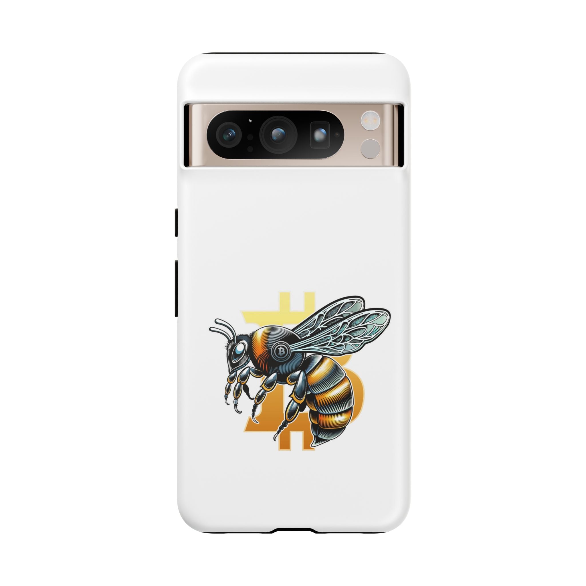 Bitcoin*Wasp Phone Case — Crypto Honeycomb Protective Tough Case | Crypto Gift