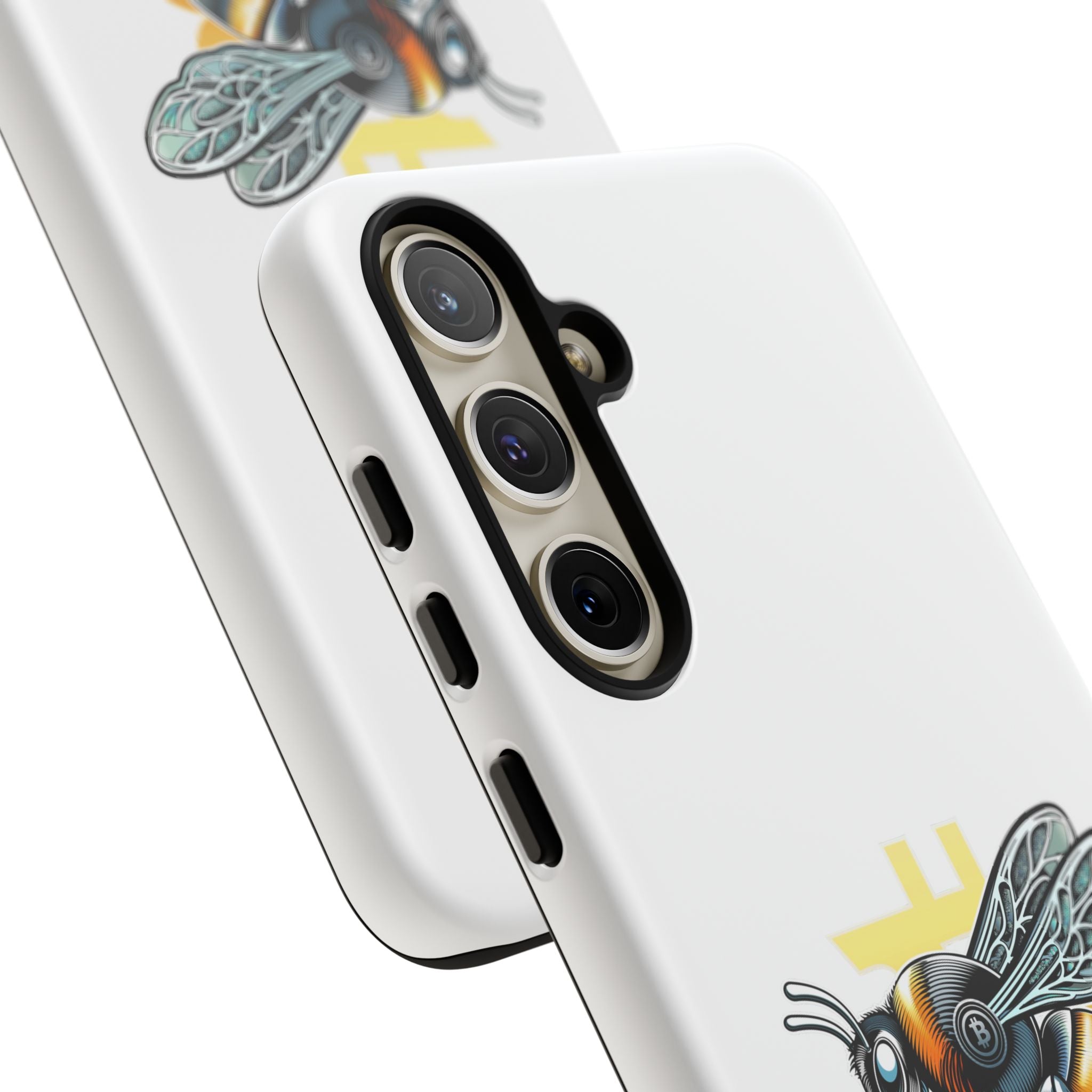 Bitcoin*Wasp Phone Case — Crypto Honeycomb Protective Tough Case | Crypto Gift