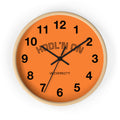 HODL'N ON Orange Wall Clock — Crypto-Inspired Decorative Clock for Traders & Fans