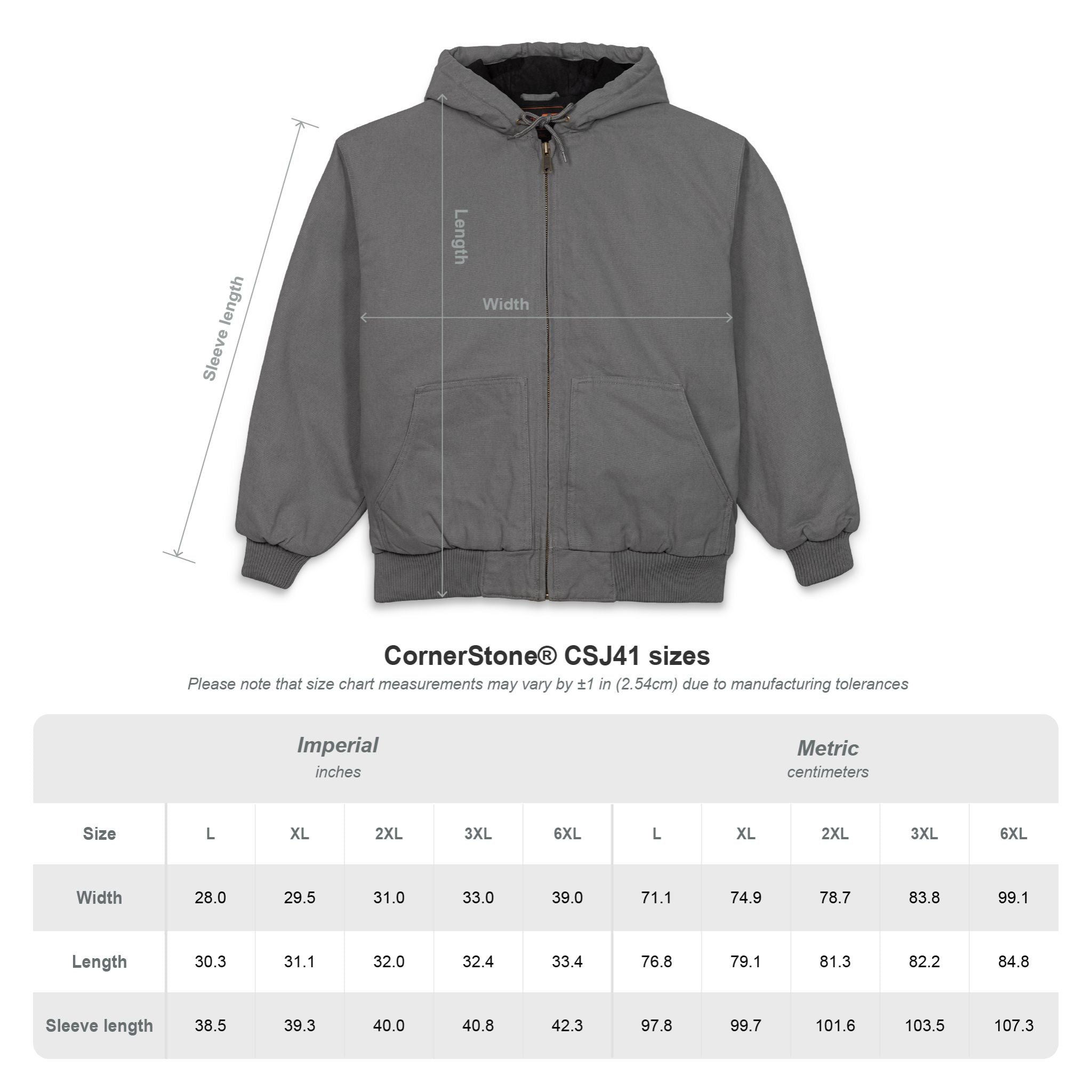 "Bitcoin/CypherHornet" Embroidered Custom Logo Work Jacket - CornerStone Duck Cloth Hooded Coat | Crypto Gift 82
