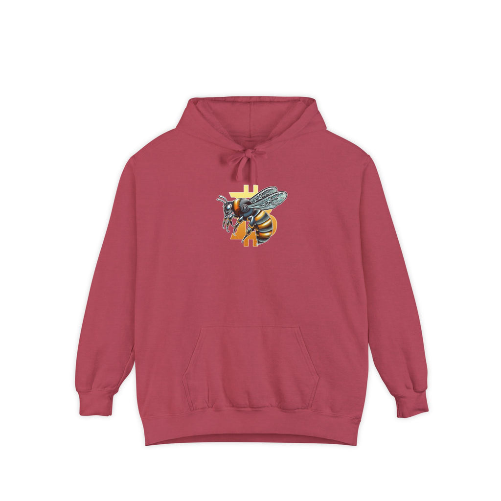 Bitcoin/CypherHornet - Bold Logo Pullover Comfort Color Hoodie - Great for lounging, hanging out, dating | Crypto Gift 49