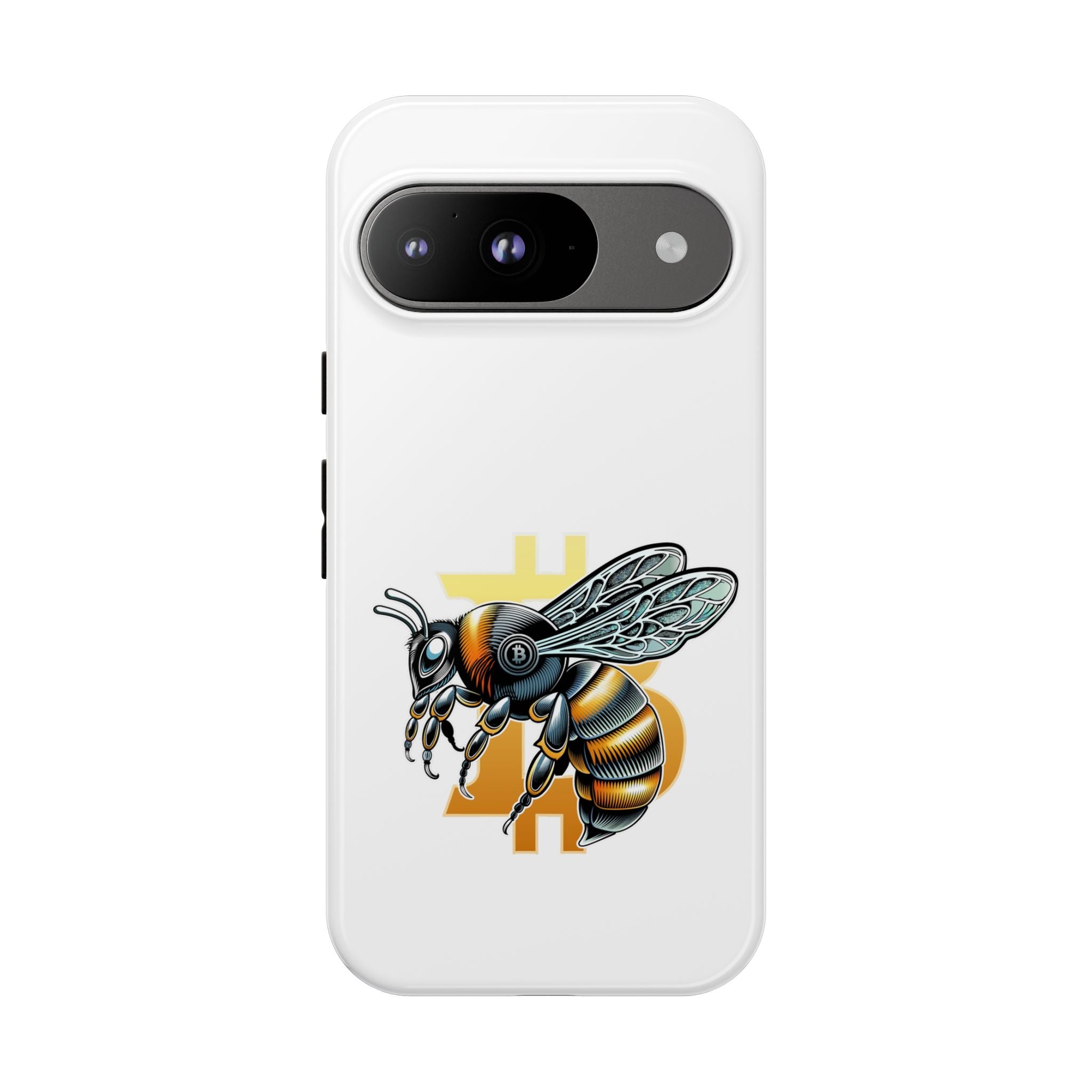 Bitcoin*Wasp Phone Case — Crypto Honeycomb Protective Tough Case | Crypto Gift