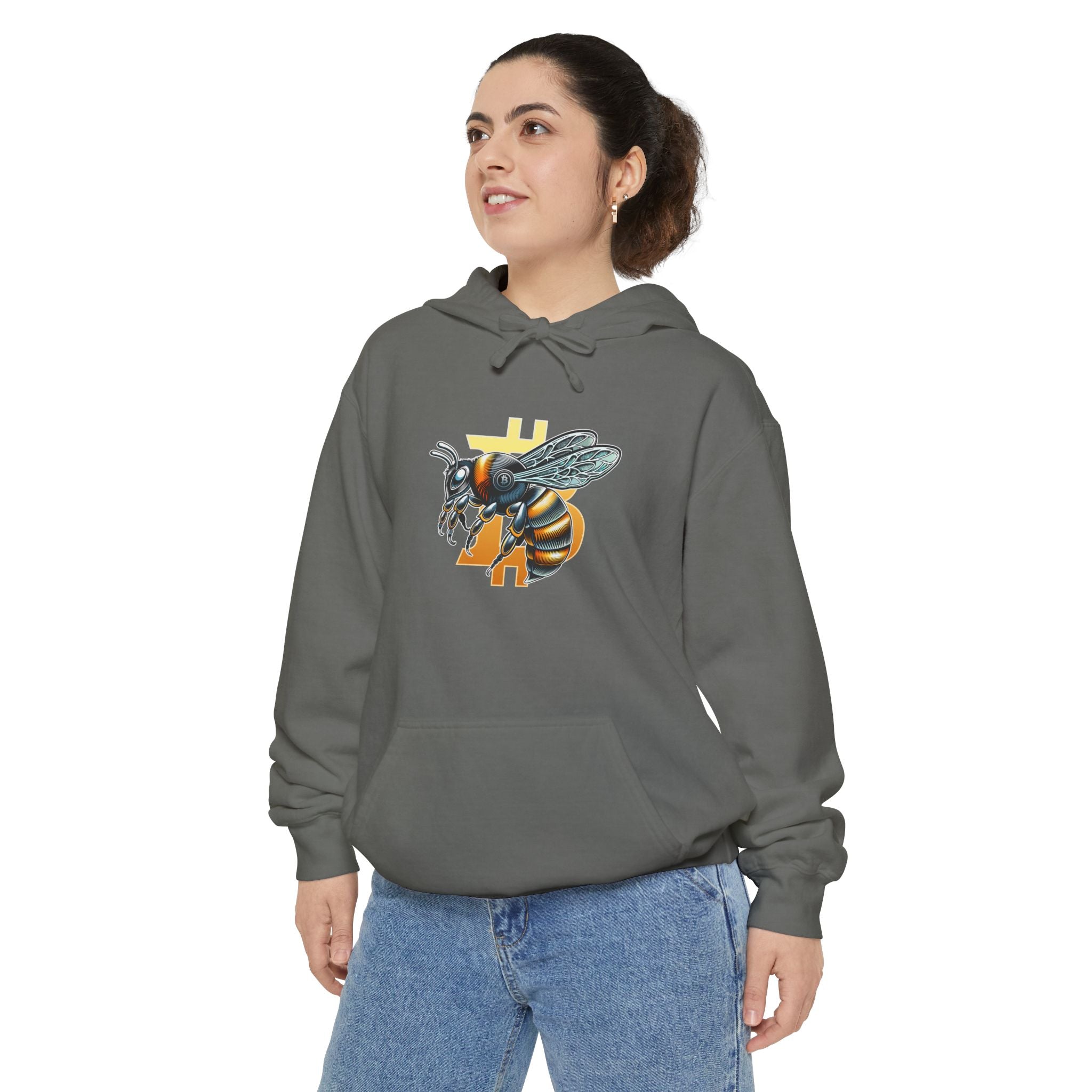 "CypherHornet-Bitcoin" Graphic Hoodie — Custom Colors Pullover |Crypto Gift