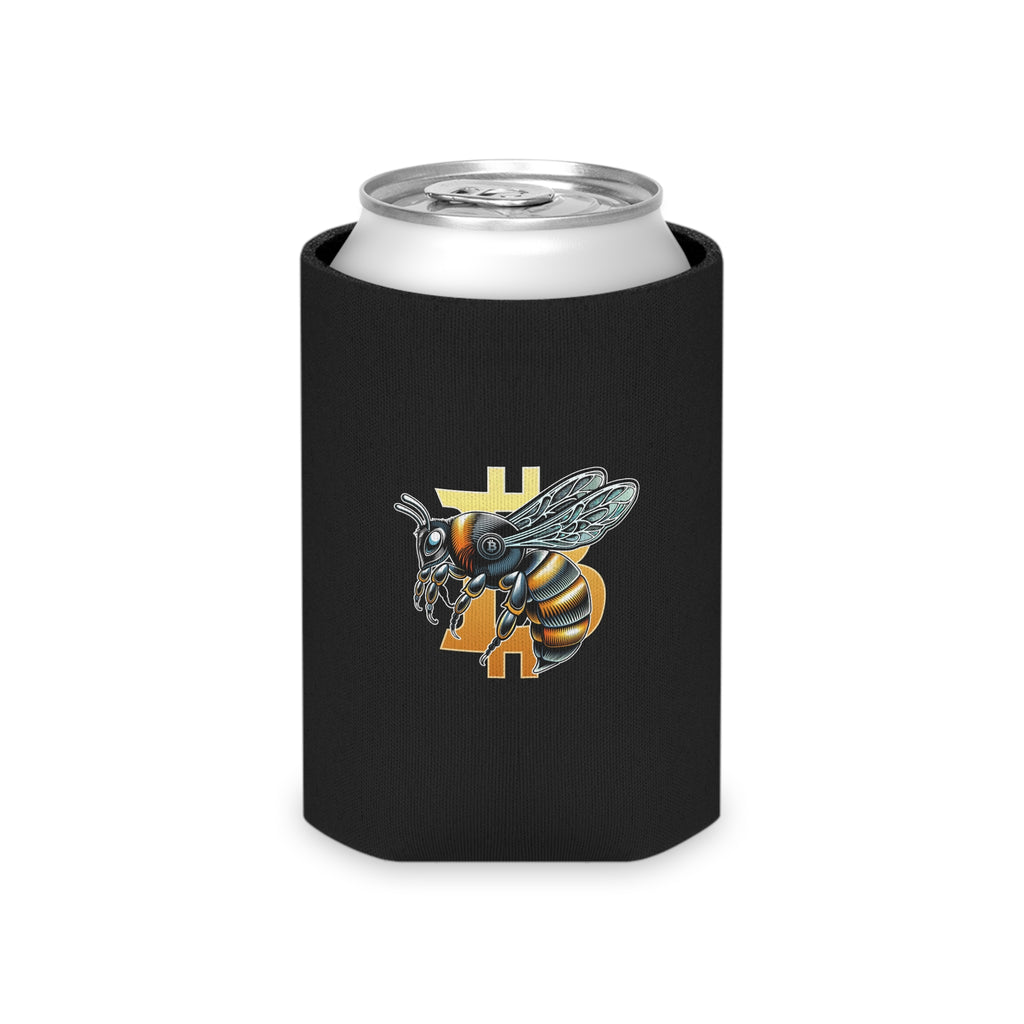 Bitcoin/Cypherhornet - Custom Logo Can Cooler | Black Insulated Foam Stubby Cooler | Crypto Gift 127