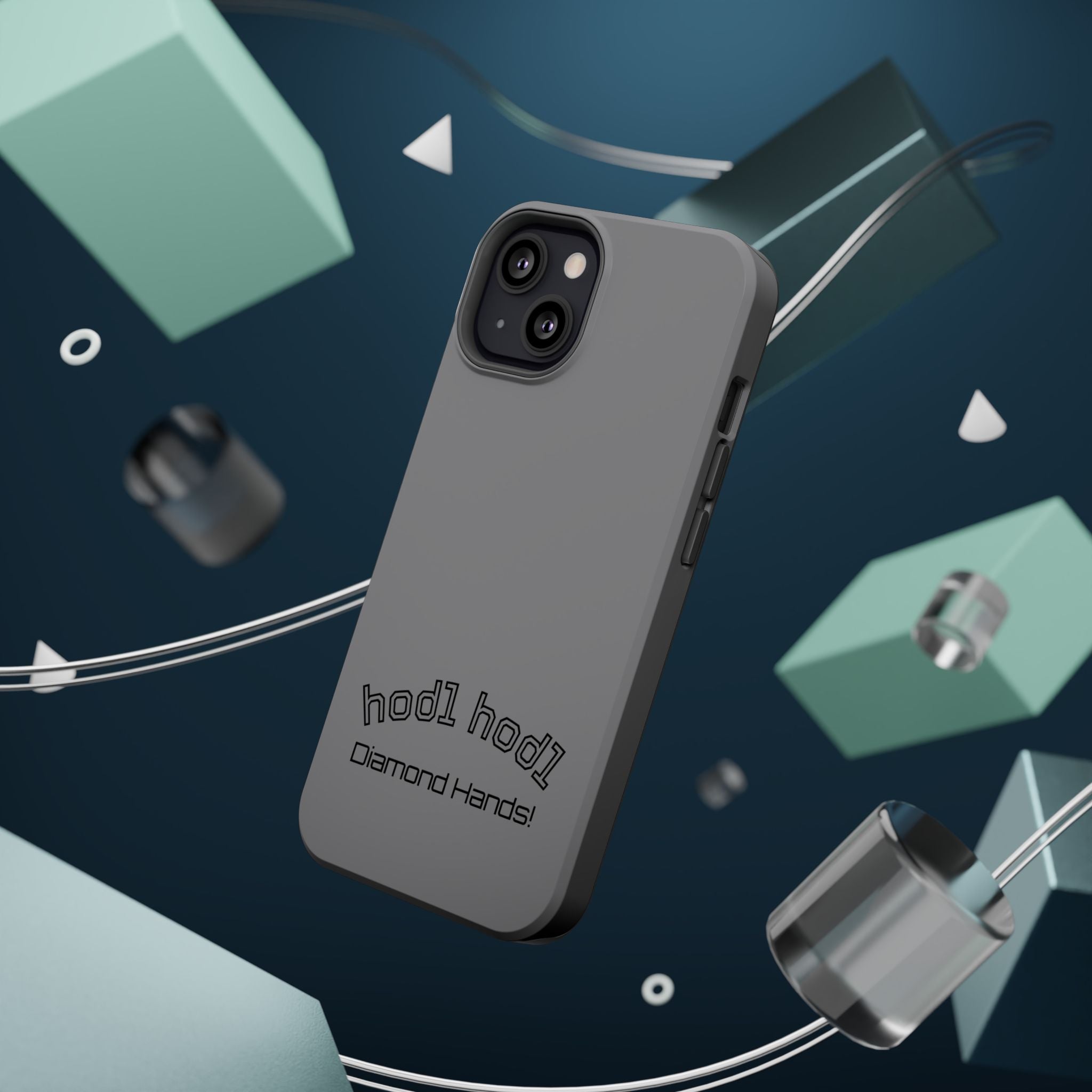 "hodl hodl Diamond Hands" Bitcoin Magnetic Impact-Resistant Phone Case