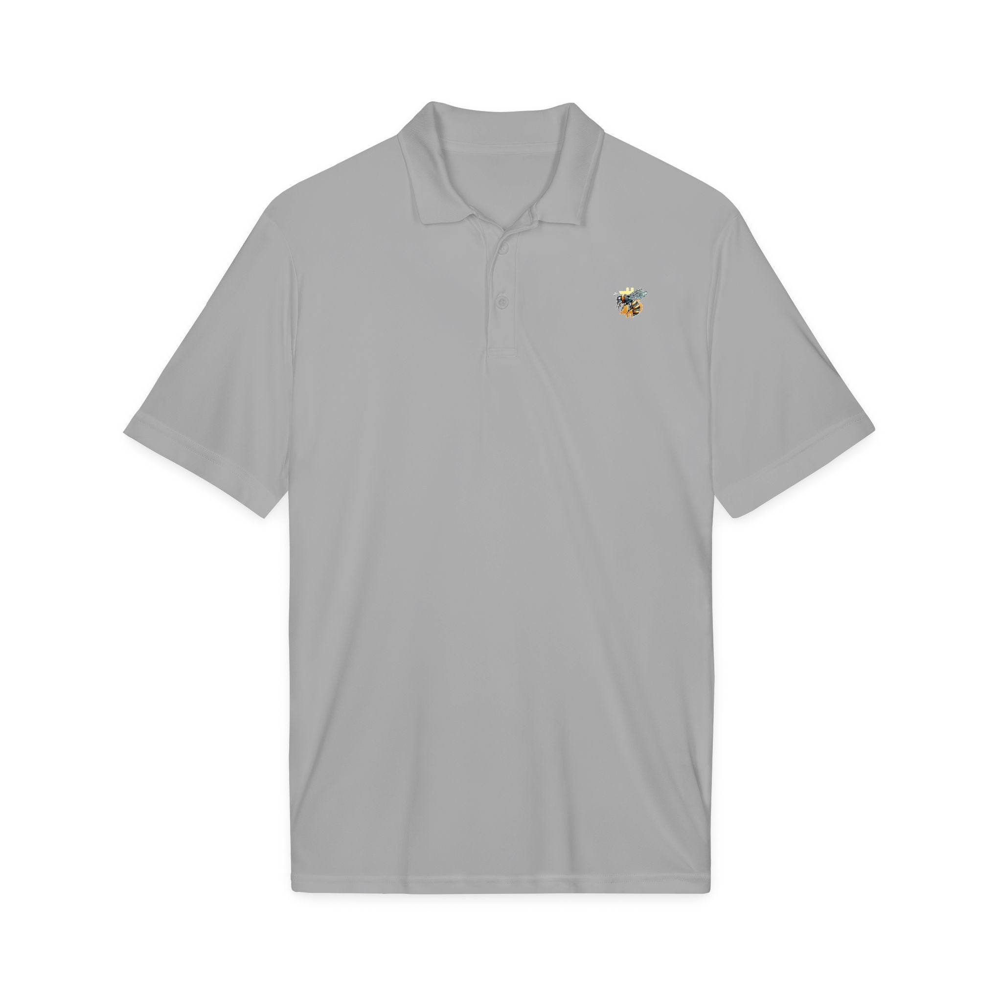 "CypherHornet-Bitcoin" Discrete Embroidered Logo Polo Shirt — Moisture-Wicking Performance Golf & Work Polo | Crypto Gift 213