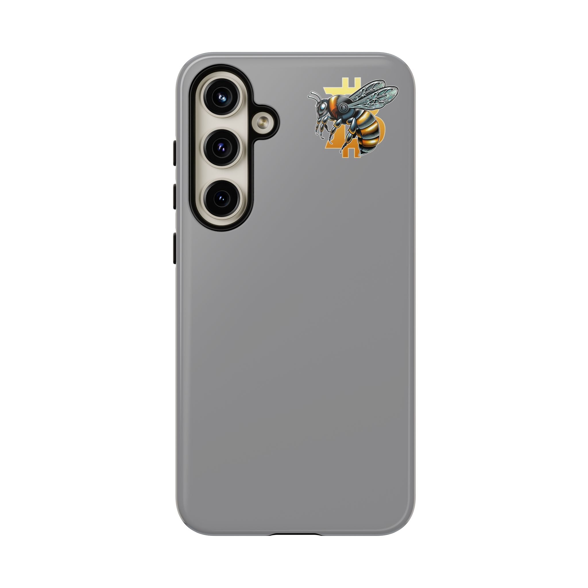 Bitcoin*Wasp Tough Phone Case — Protective Hard Shell Case with Honeycomb Accent | Crypto Gift