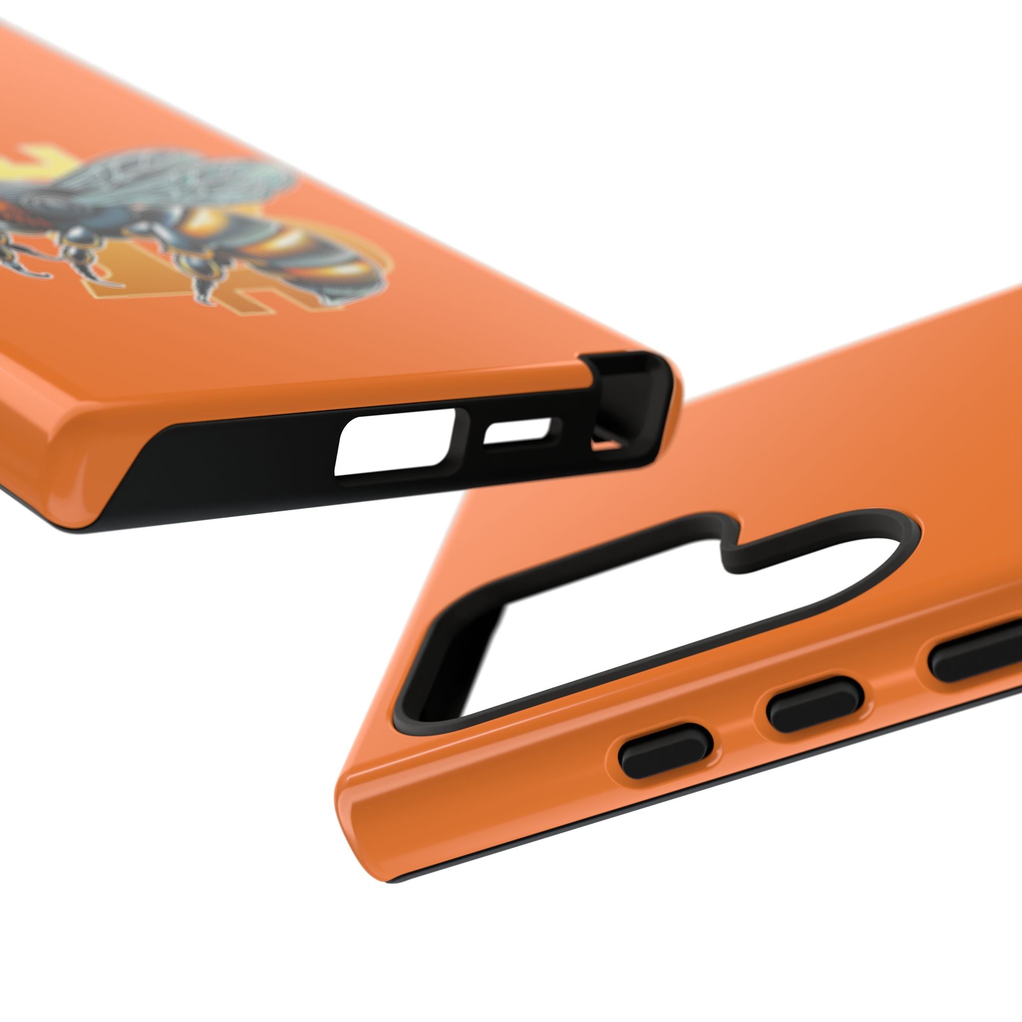 "CypherHornet-Bitcoin" Designer Phone Case - Bright Orange Protective Smartphone Cover | Crypto Gift