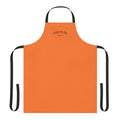 "HODL'N' ON" - Orange Apron — Funny BBQ & Grill Cooking Apron with Text