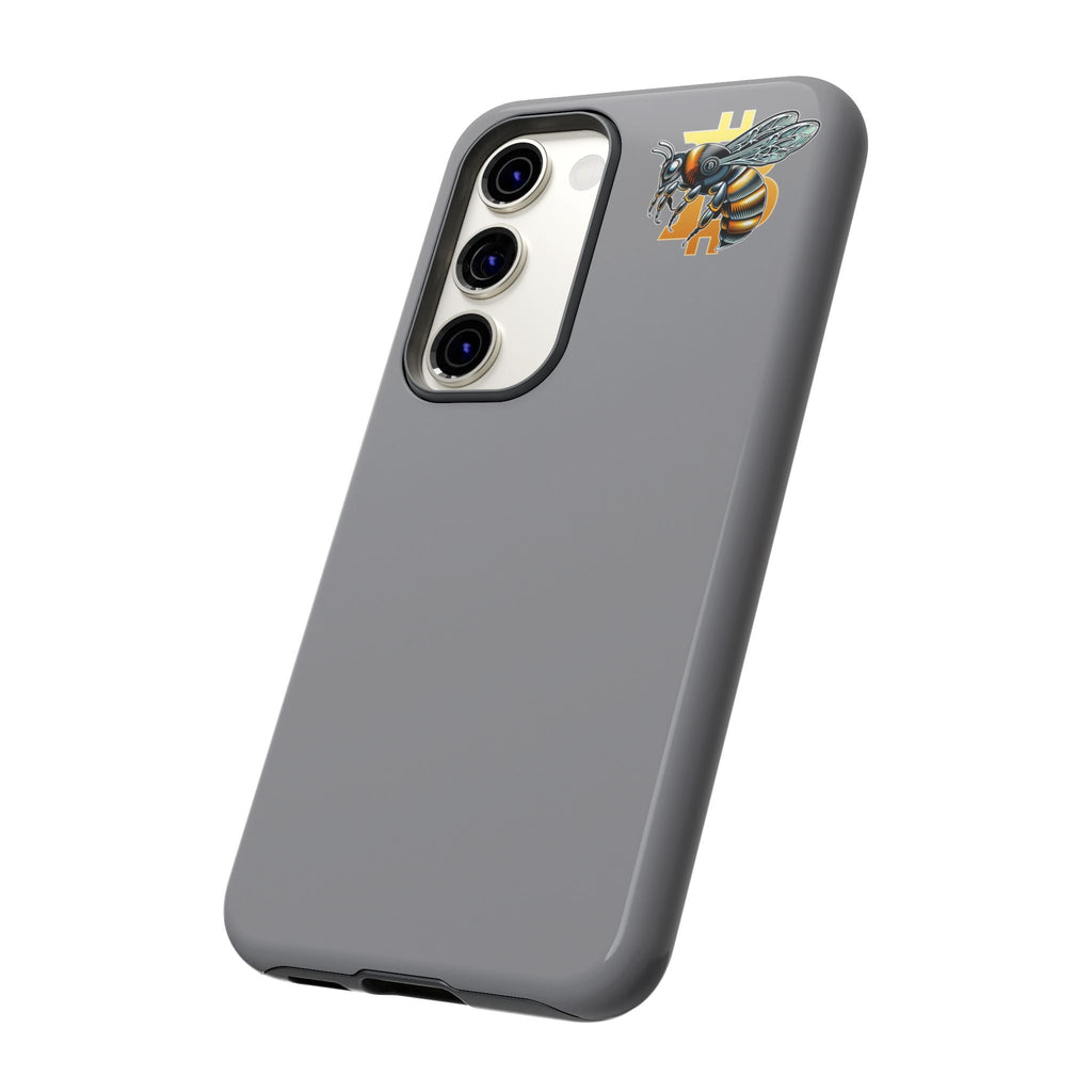 "CypherHornet-Bitcoin" Tough Phone Case — Protective Hard Shell Case with Honeycomb Accent | Crypto Gift