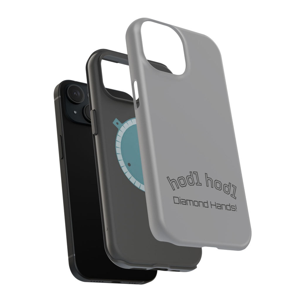 "hodl hodl Diamond Hands" Bitcoin Magnetic Impact-Resistant Phone Case