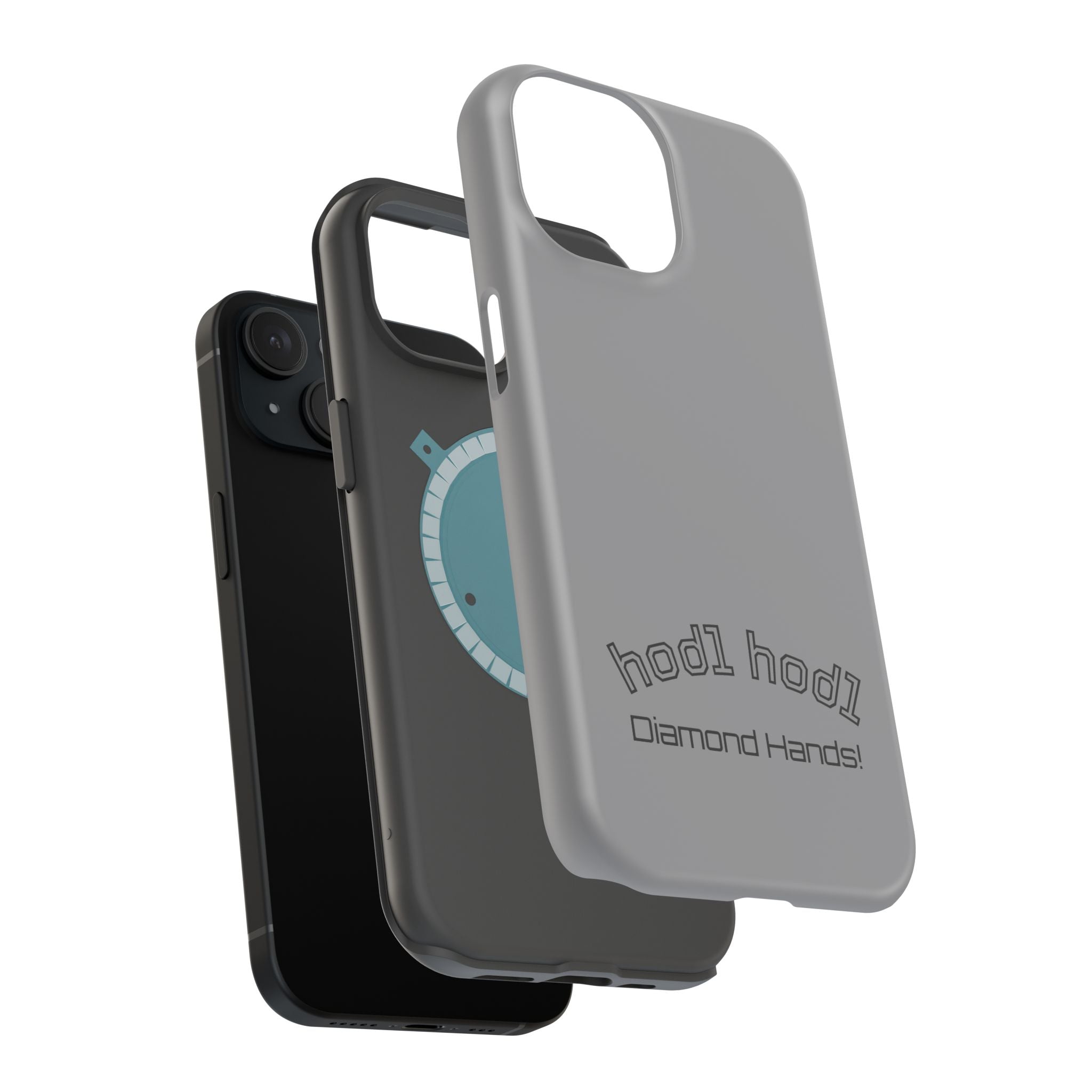 "hodl hodl Diamond Hands" Bitcoin Magnetic Impact-Resistant Phone Case