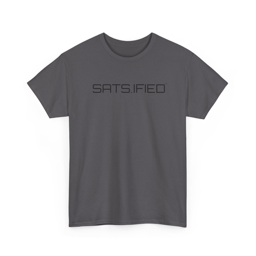 SATS.IFIED - Bitcoin Centric Minimalist Graphic Tee - Futuristic Tech Typography T-Shirt | Crypto Gift 95