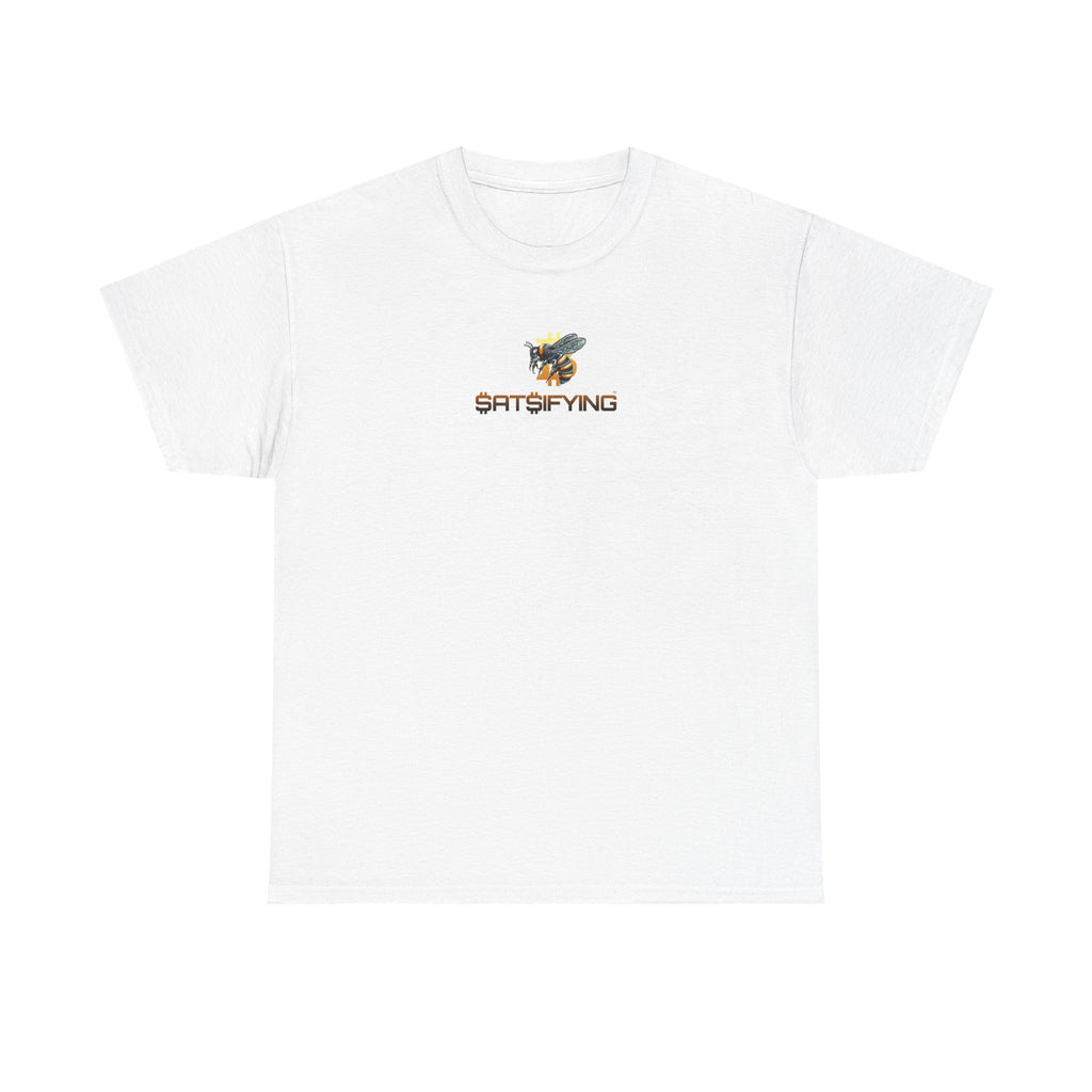 Bitcoin/Cypherhornet "$At$IFYING" | Minimalist Custom Crypto Logo Graphic Tee — Futuristic Tech Typography T-Shirt | Crypto Gift #S91b