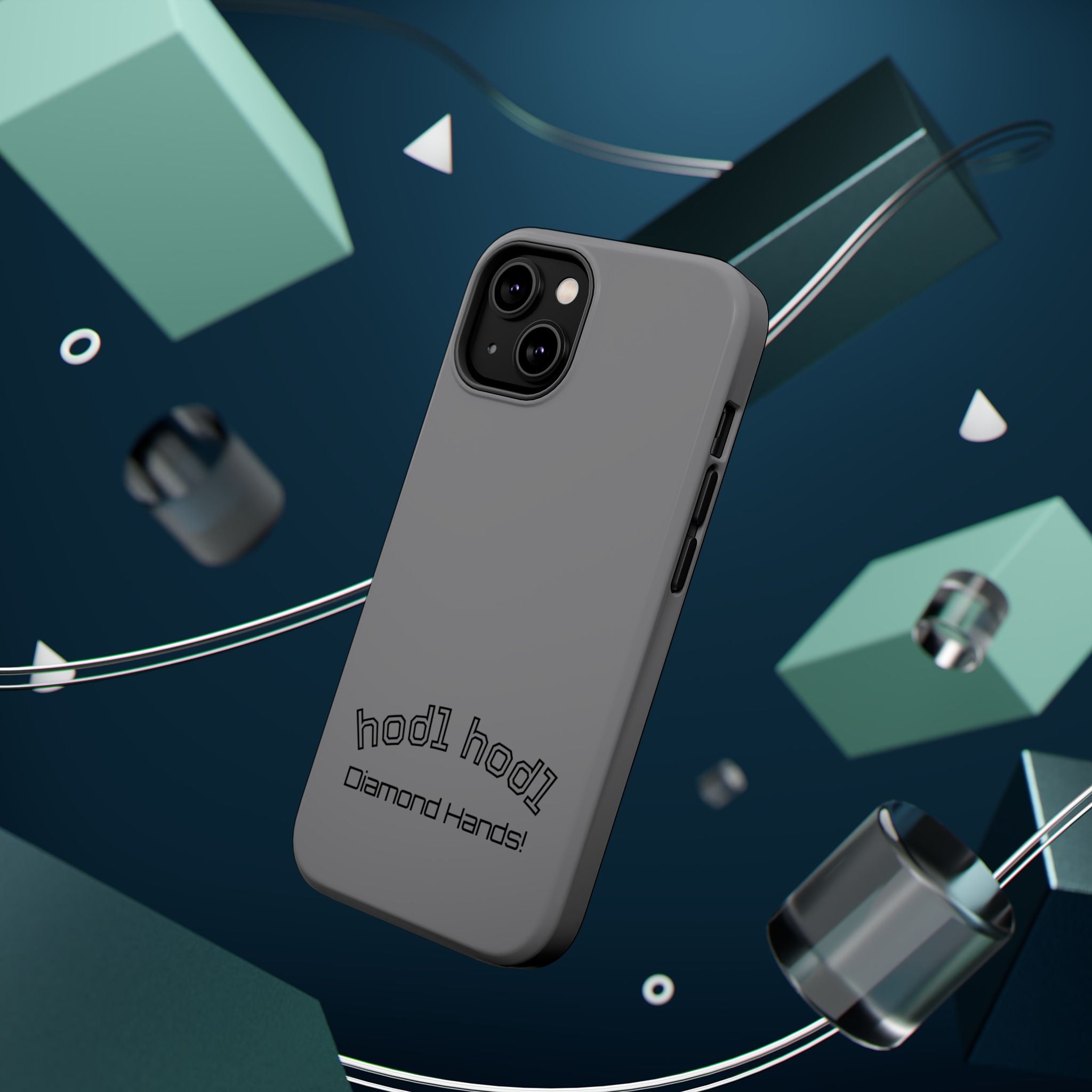 "hodl hodl Diamond Hands" Bitcoin Magnetic Impact-Resistant Phone Case