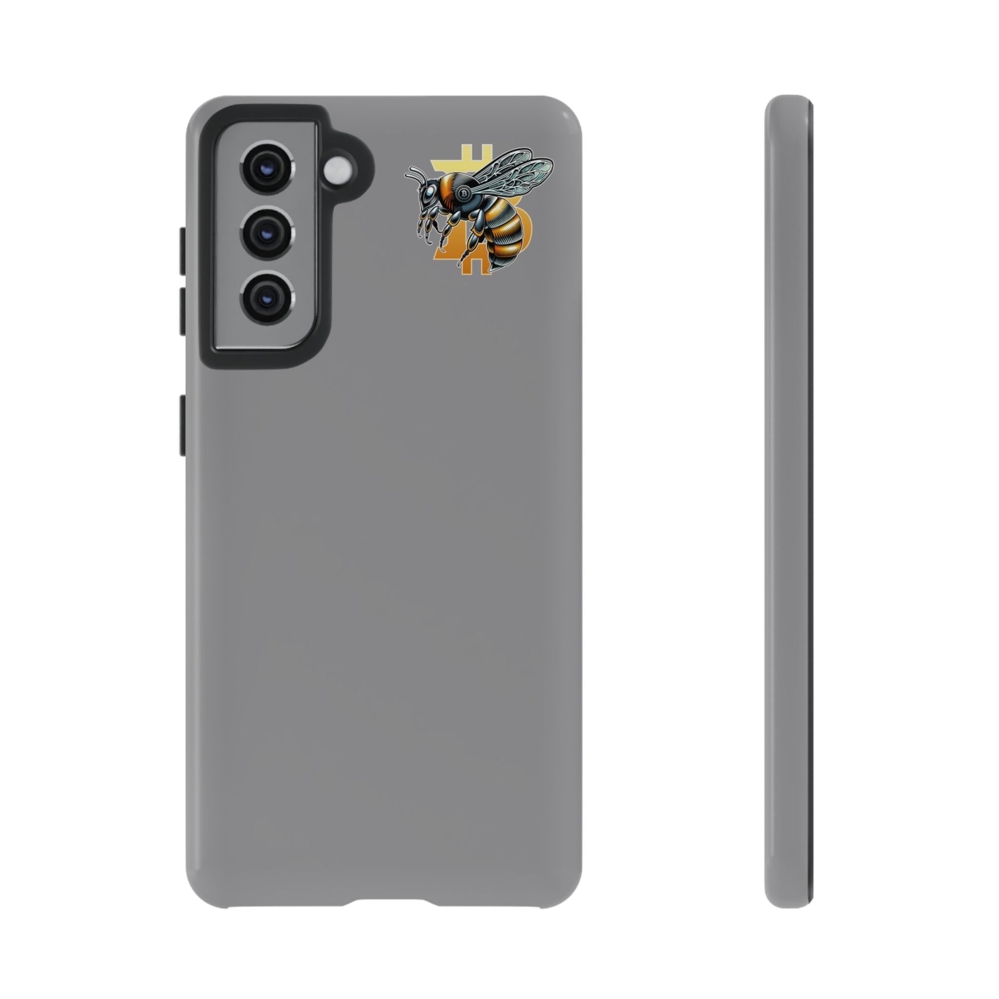 "CypherHornet-Bitcoin" Tough Phone Case — Protective Hard Shell Case with Honeycomb Accent | Crypto Gift
