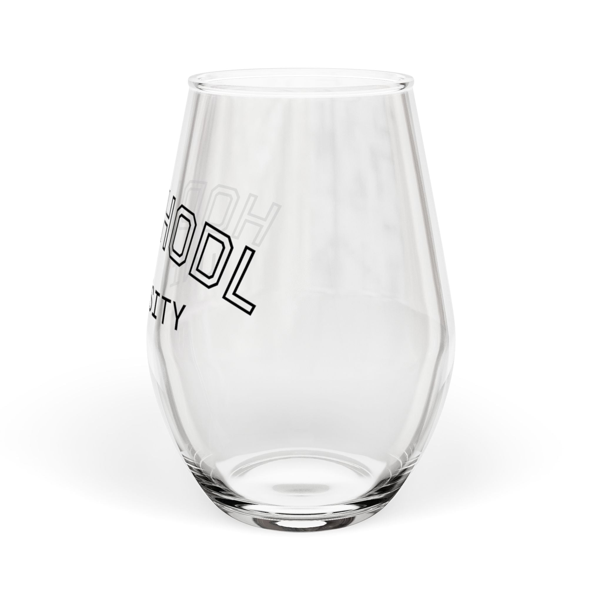 HODL HODL Stemless Wine Glass - Vintage Campus Design, 11.75 oz
