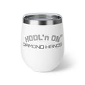 "HODL'n ON DIAMOND HANDS"  BITCOIN 12oz Insulated Copper Tumbler | Crypto Gift 227