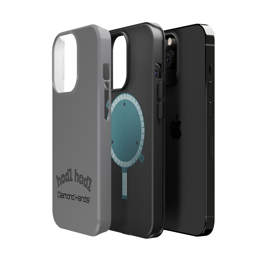 "hodl hodl Diamond Hands" Bitcoin Magnetic Impact-Resistant Phone Case